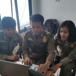 Koordinasi Website Satpol PP dengan Dinas Kominfo Kab. Toba