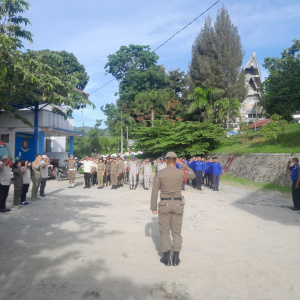 Apel Pagi di Lingkungan SATUAN POLISI PAMONG PRAJA