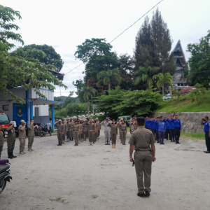 Apel Pagi di Lingkungan SATUAN POLISI PAMONG PRAJA