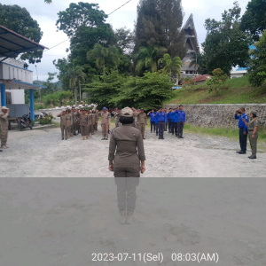 Apel Pagi di Lingkungan Satuan Polisi Pamong Praja