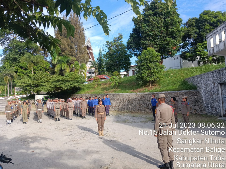 Apel Pagi di Satuan Polisi Pamong Praja