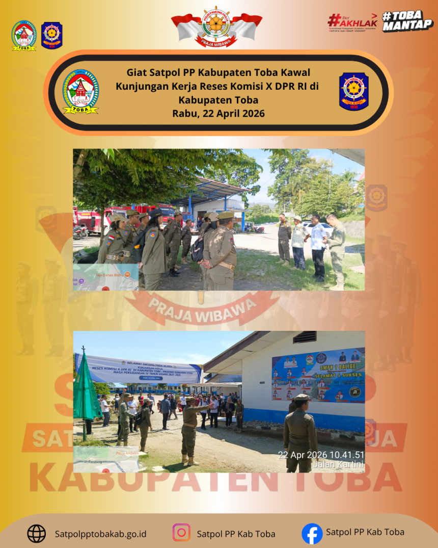Satpol PP Kabupaten Toba Kawal Kunjungan Kerja Reses Komisi X DPR RI di Kabupaten Toba Satpol PP Kabupaten Toba Kawal Kunjungan Kerja Reses Komisi X DPR RI di Kabupaten Toba