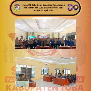 Satpol PP Toba Bekali Personel Polres Toba (Bhabinkamtibmas) Keterampilan Penanganan Kebakaran dan Luka Bakar Satpol PP Toba Bekali Personel Polres Toba (Bhabinkamtibmas) Keterampilan Penanganan Kebakaran dan Luka Bakar