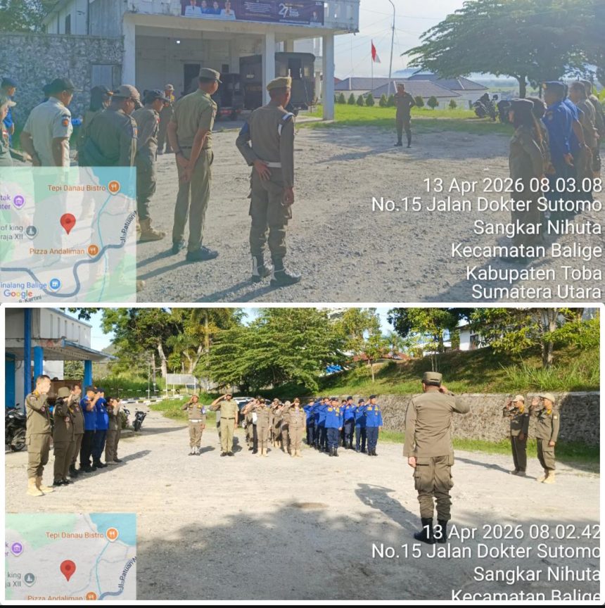 Apel Pagi di Lingkungan Satuan Polisi Pamong Praja Kab. Tob Apel Pagi di Lingkungan Satuan Polisi Pamong Praja Kab. Tob