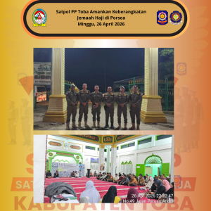 Satpol PP Toba Amankan Keberangkatan Jemaah Haji di Porsea Satpol PP Toba Amankan Keberangkatan Jemaah Haji di Porsea